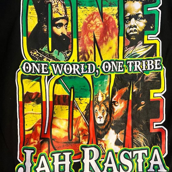 Vintage Rastafarian Jamaica T-shirt - Picture 3 of 4